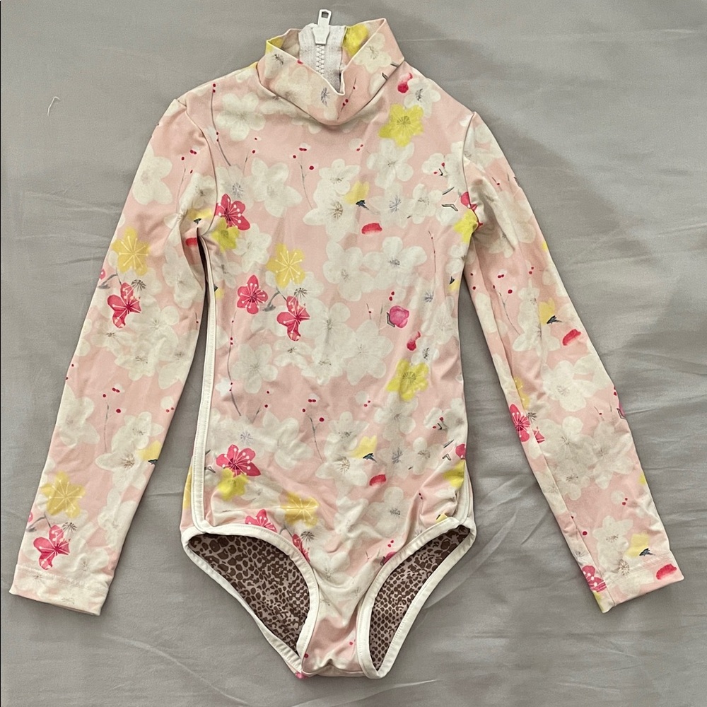 Acacia Swimwear Honey Ehukai Pink Floral Kids One Piece